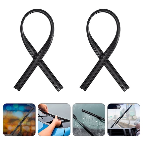 BESTONZON 10Pcs Black Windshield Wiper p Refills Compatible with Various Car Models