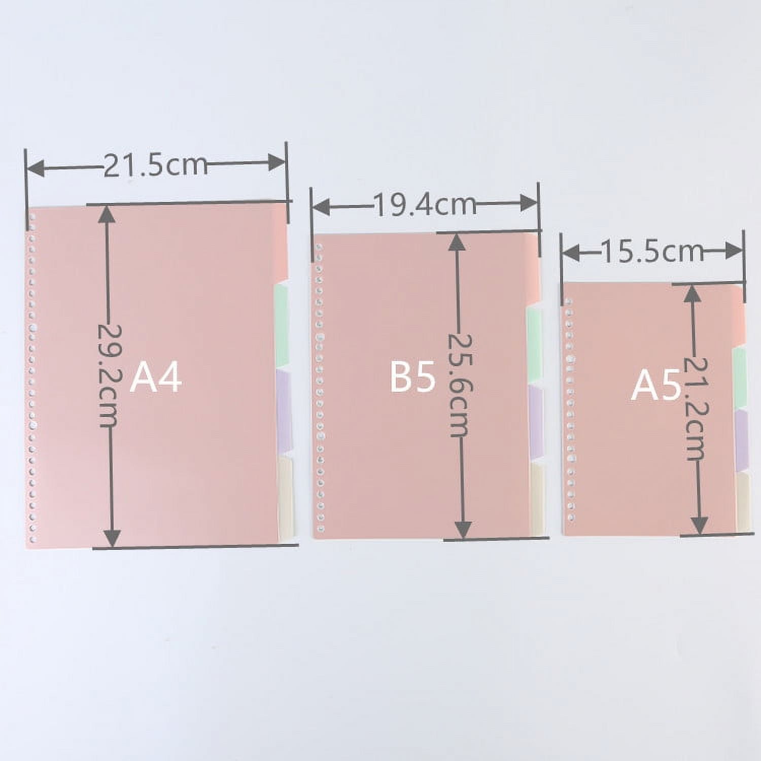 BESTONZON 10pcs Office Binder Book Dividers Detachable Binder Tabs