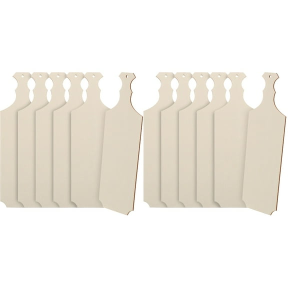 ORDDIART Wooden Bread Boards Light Yellow For Co-Workers Photo Prop 12Pcs 9.43X3.14X0.08in