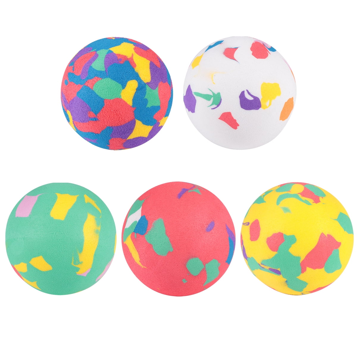 BESTONZON 12pcs Bounce Balls Colorful Solid Bouncy Balls Creative