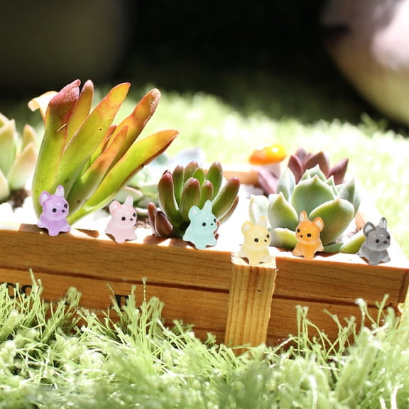 BESTONZON 12 Assorted Resin Mini Dog Figurines for Home Decor Perfect for Micro Landscape and Mini Garden