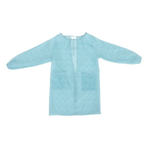 BESTONZON Blue Waterproof Cooking Apron, Polyester, for Kitchen, Easy to Wear, Fashionable