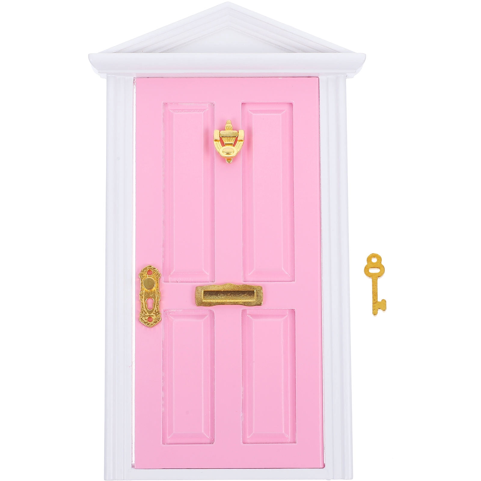 BESTONZON 1pc Mini Wooden Door Miniature Wooden Door Furniture Model ...
