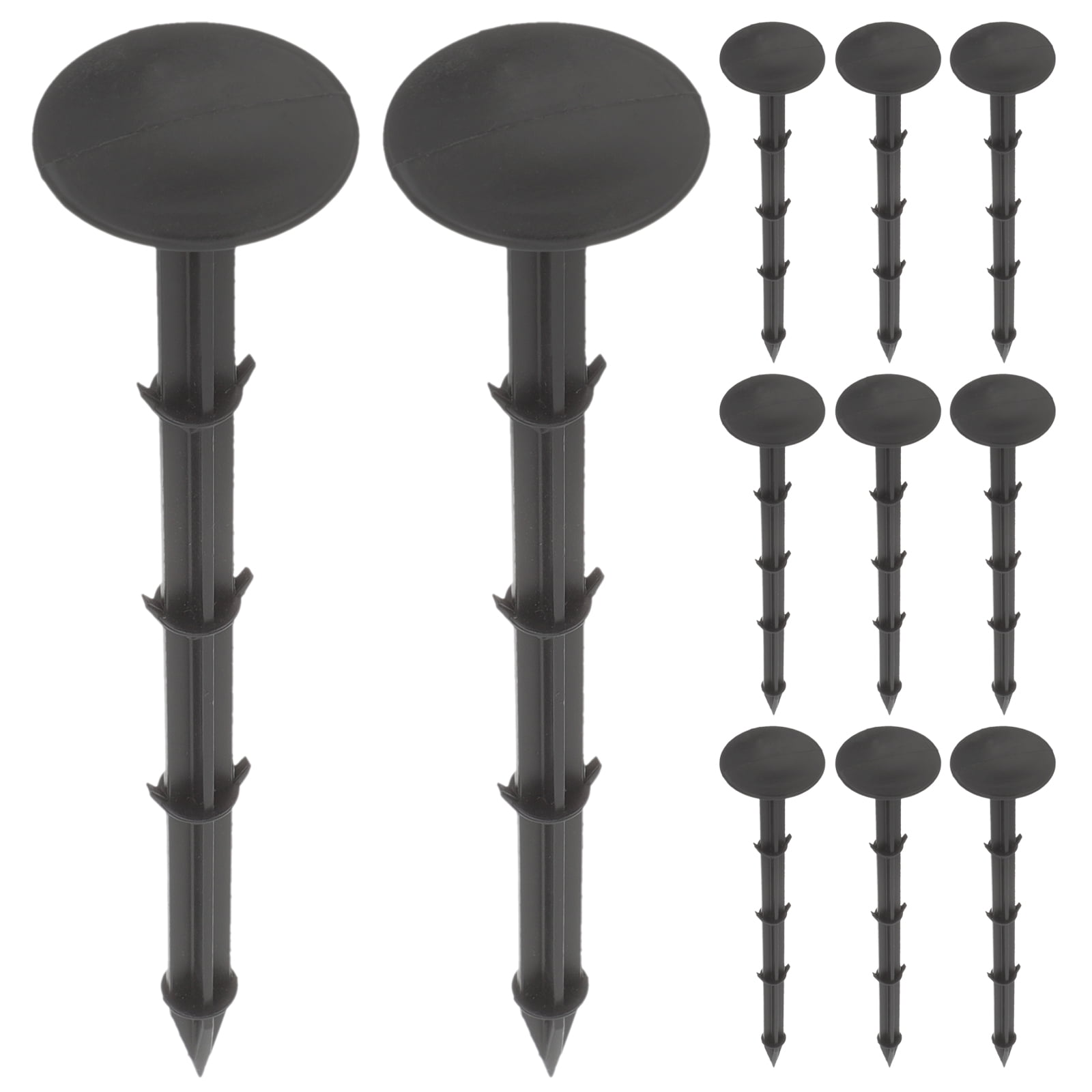 BESTONZON 20Pcs Plastic Gardening Stakes Ground Cloth Stakes Ground