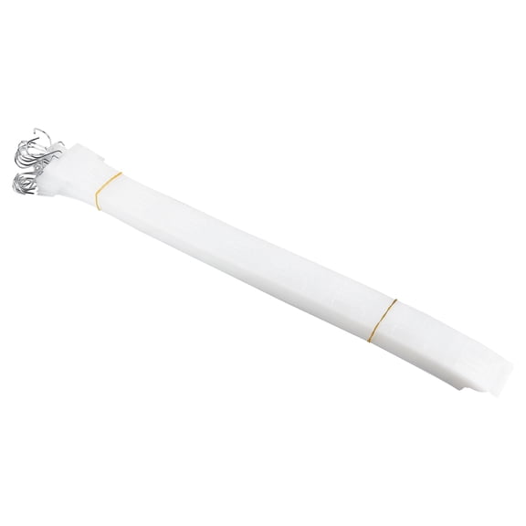 BESTONZON 20Pcs Plastic Merchandise Straps with S Hooks White Display Hangers for Supermarket Use
