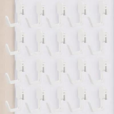BESTONZON 20pcs Storage Peg Hooks Plastic Shelf Hook for Bedroom Wall Organization
