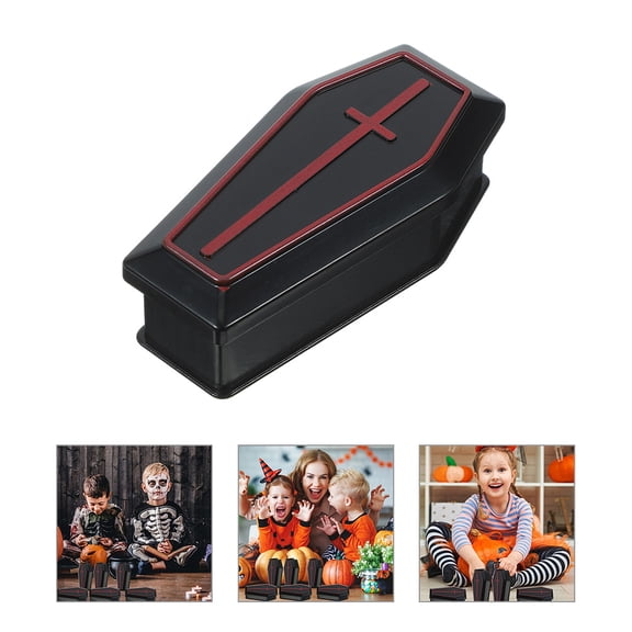 BESTONZON 20pcs Coffin Props Black Coffin Box Decoration Home Decorations