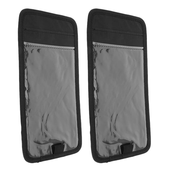 BESTONZON 2Pcs Car Visor Organizer Black Multifunctional Disability Parking Permit Holder for Car