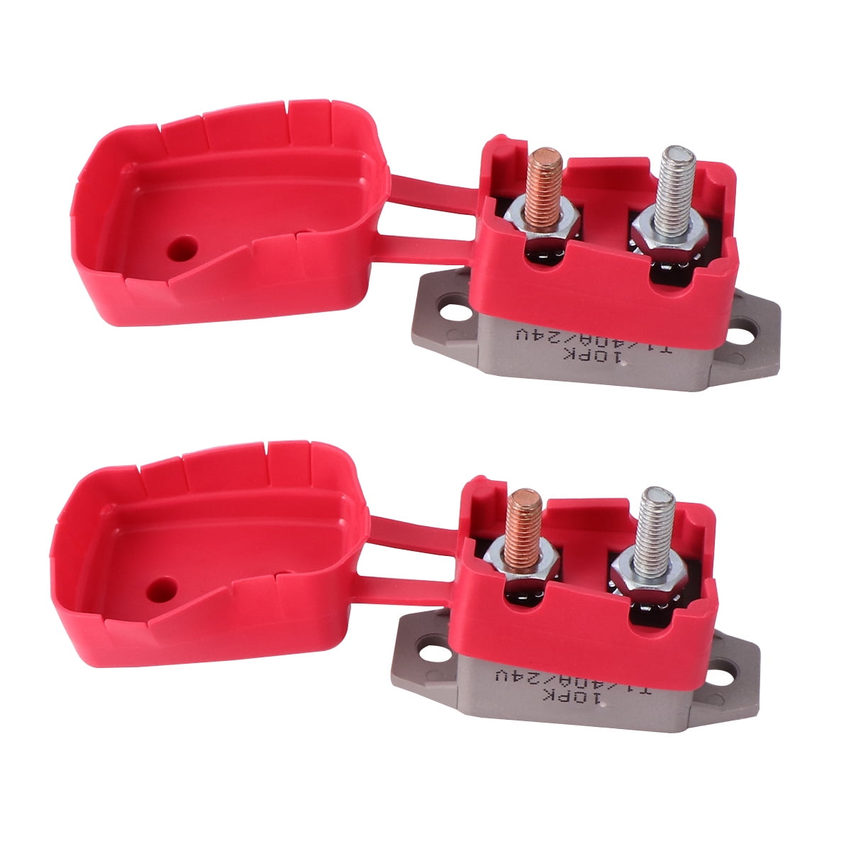 BESTONZON 2pcs 40A 12V/24V Automatic Reset Circuit Breaker Fuse Stud