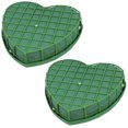 thumbnail image 1 of BESTONZON 2Pcs Floral Foam Disc Green Plastic Flower Mud Tray for Wedding Car Supplies DIY Decoration, 1 of 7