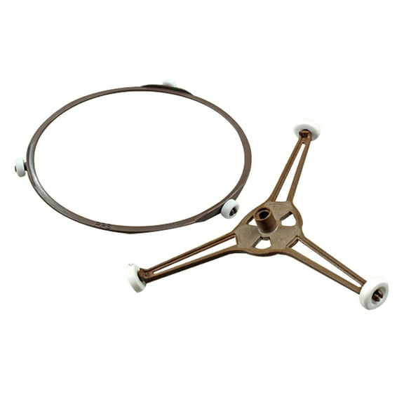 BESTONZON 2pcs Microwave Tray Holder Ring Microwave Turntable Plate Rolling Ring Plastic Rotating Food Steadily Multi