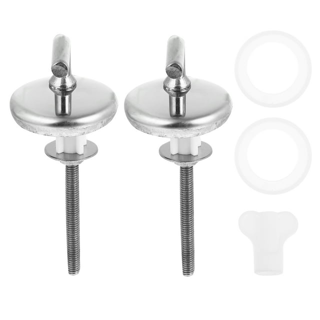 BESTONZON 2pcs Toilet Seat Fixing Screws Home Toilet Seat Screws Toilet