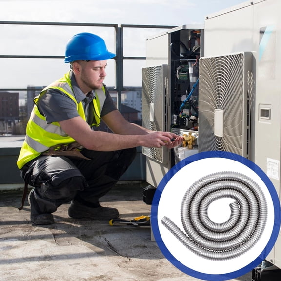 BESTONZON Flexible Stainless Steel Cable Sleeve Protector for Desk TV Computer