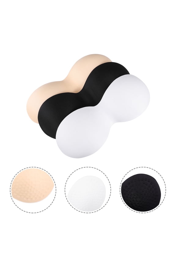 3Pack Bathing Suit Inserts Black Bra Inserts Breathable Thin Design for Women Swimming