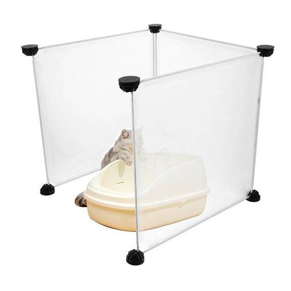 BESTONZON 3pcs Litter Box Wall Shield Enclosure Covers for Home Use