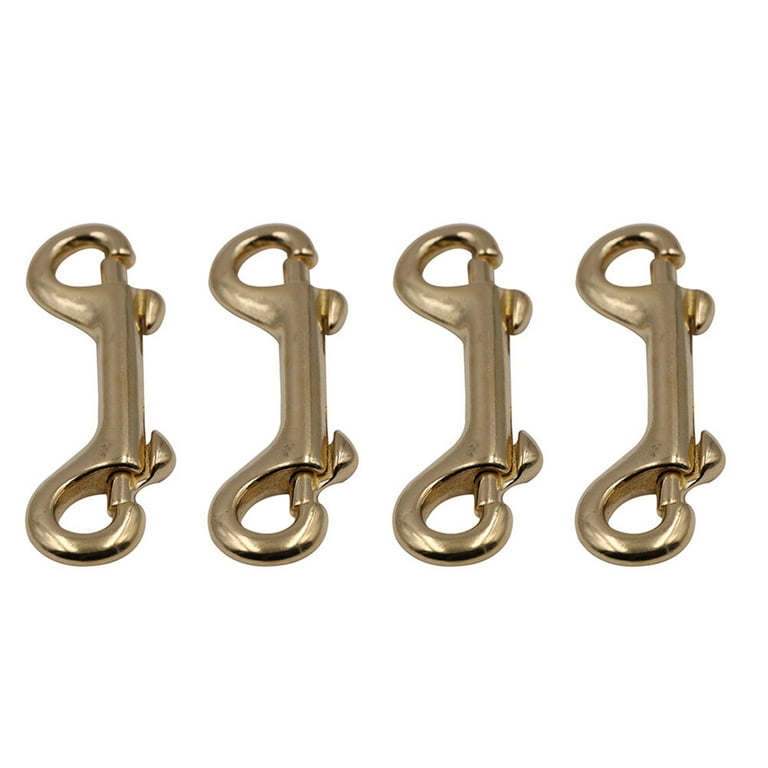BESTONZON 4 Pcs Brass Lobster Clasp Oval Swivel Trigger Clips Hooks for  Straps Bags Belting Leathercraft 