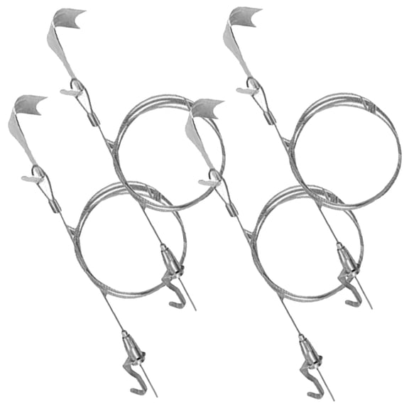 BESTONZON Stainless Steel Picture Frame Hanger Heavy Duty for Wall Hanging 4Sets