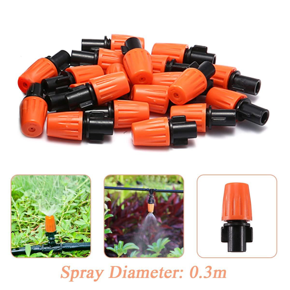 BESTONZON 40pcs Irrigation Adapters Irrigation Nozzles Garden