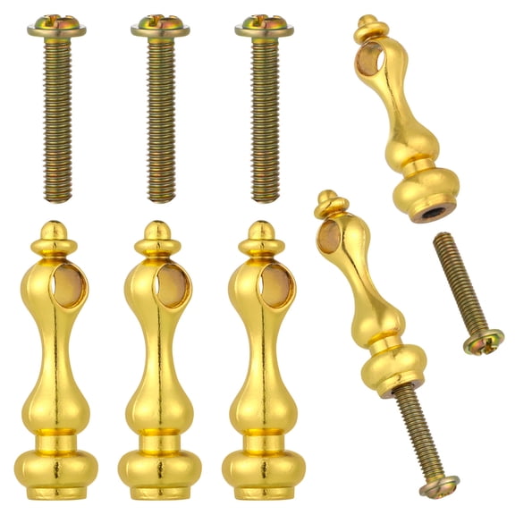 BESTONZON Golden Metal Railing Caps for Home Furniture - Easy to Install and Secure