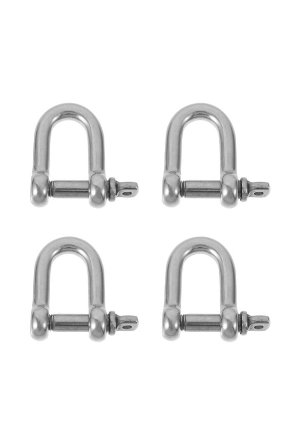 4Pcs Heavy Duty Stainless Steel Tow Winch Shackles for Off Road Vehicles with Powder Coated Finish