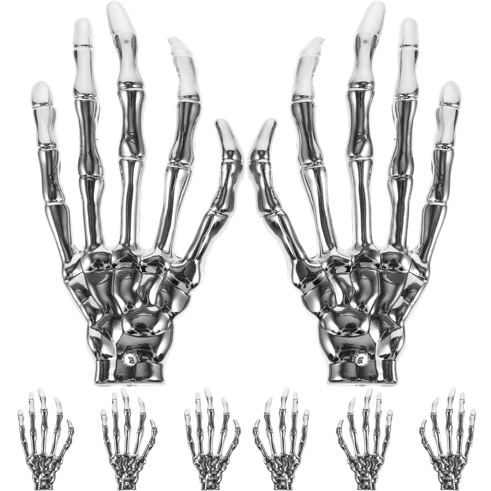 BESTONZON 4pcs Skeleton Hands Halloween Skeleton Hand Decor Props for