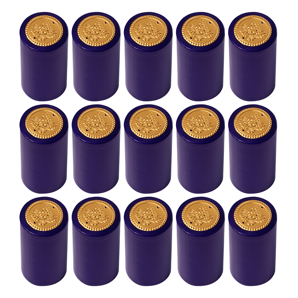 BESTONZON 50pcs Wine Bottle Shrink Caps Heat Shrink Caps Wine Shrink Wraps for Wine Cellars Home
