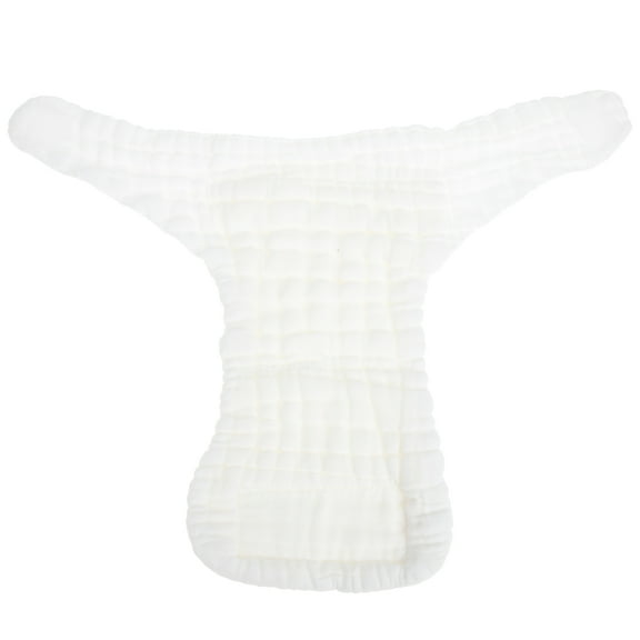 BESTONZON Cotton Diapers for Newborns Baby Cloth Diapers White Travel Use 5Pcs