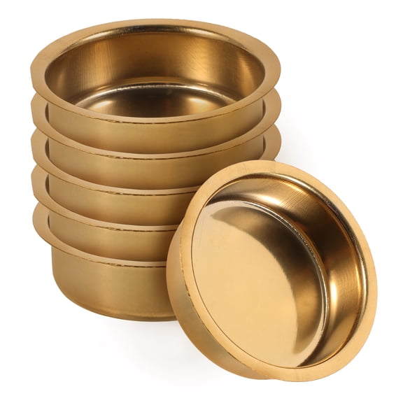 BESTONZON 6Pcs Golden Censer Incense Dish Replacement Plate for Arabic Incense Burner