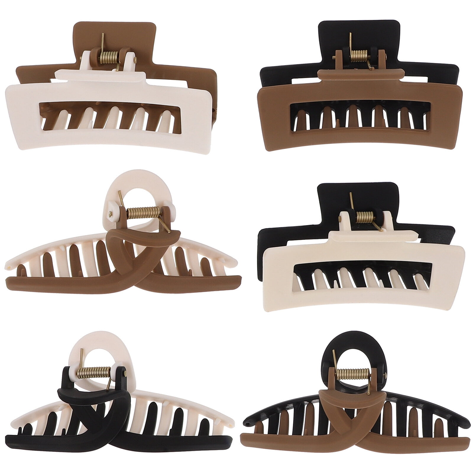 BESTONZON 6pcs Frosted Hair Claws Hair Jaw Clips Hair Clips for Women