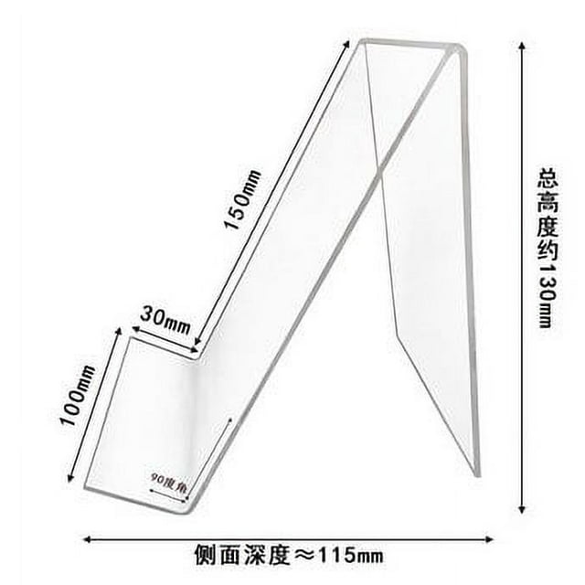 BESTONZON 8 Pcs Clear Magazine Holders Clear Acrylic Book Display Stand