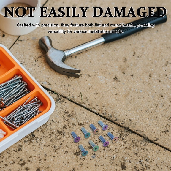 BESTONZON Racing Modification Style Flat Head Screws 8Pcs