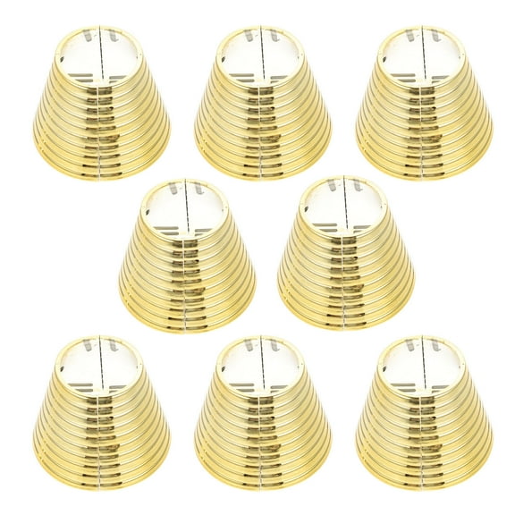 BESTONZON 8Pcs Golden Teeth Ponytail Clips Convenient Hair Cuff Clips Stylish Durable for Home and Social Events