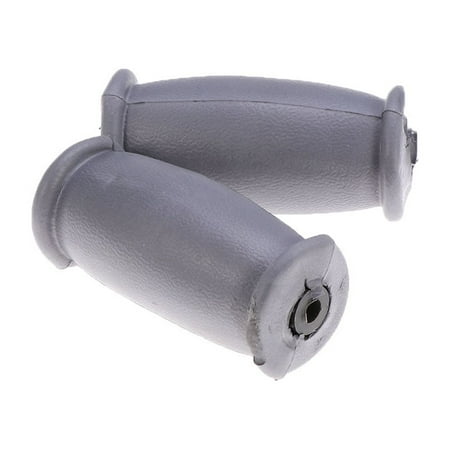 BESTONZON A Pair of Rubber Crutch Hand Grip Strong Crutches Handle Replacements Crutches Accessories(Grey)