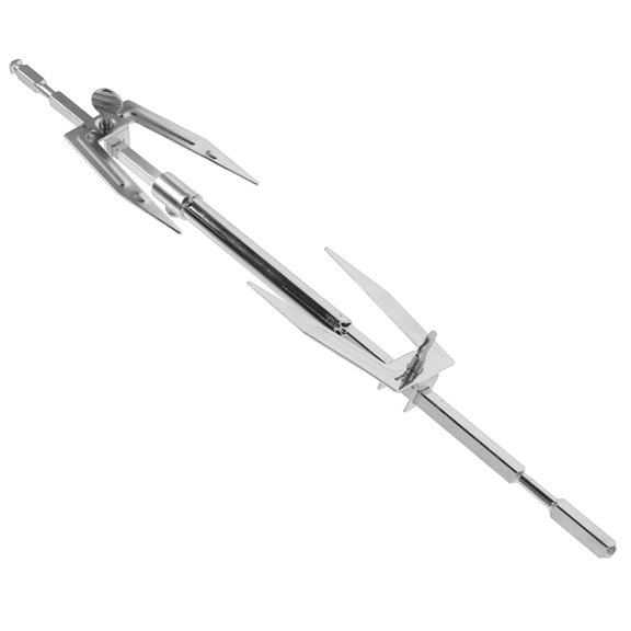 BESTONZON White Stainless Steel Grill Forks for Barbecue Use with Foldable Design and Heat Resistant Material