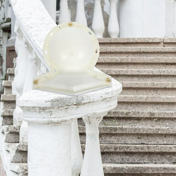 BESTONZON Plastic DIY Balustrade Mold White Ball Shaped for Garden Decor