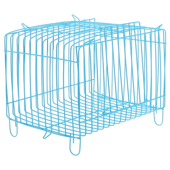 BESTONZON Portable Sky Blue Parrot Travel Cage Wire Carrier for Convenient Outdoor Trips