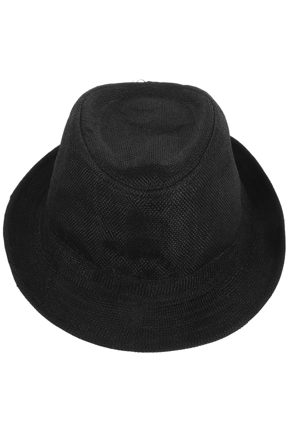 Boys Black Fedora Hat Lightweight Performance Hat Girth for Costume and Stage Use