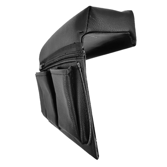 BESTONZON Black Car Armrest Extender with Pocket Universal Auto Door Elbow Support Accessory