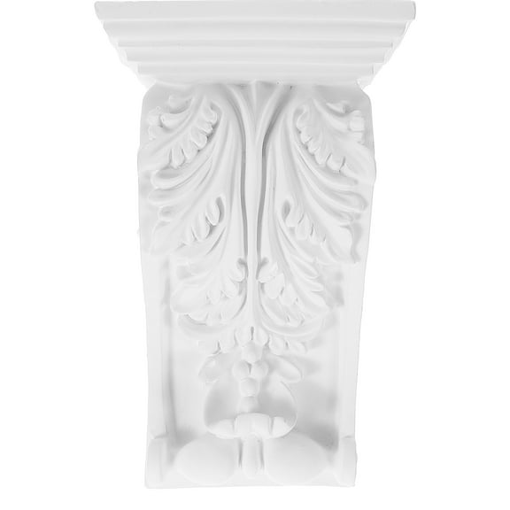 BESTONZON White European Style Carved PU Corbel for Furniture Decorative Ceiling Beam Support