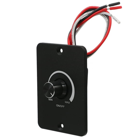 BESTONZON 12 Volt Lighting Dimmer Switch for Trailer and Camper Black Pc Build