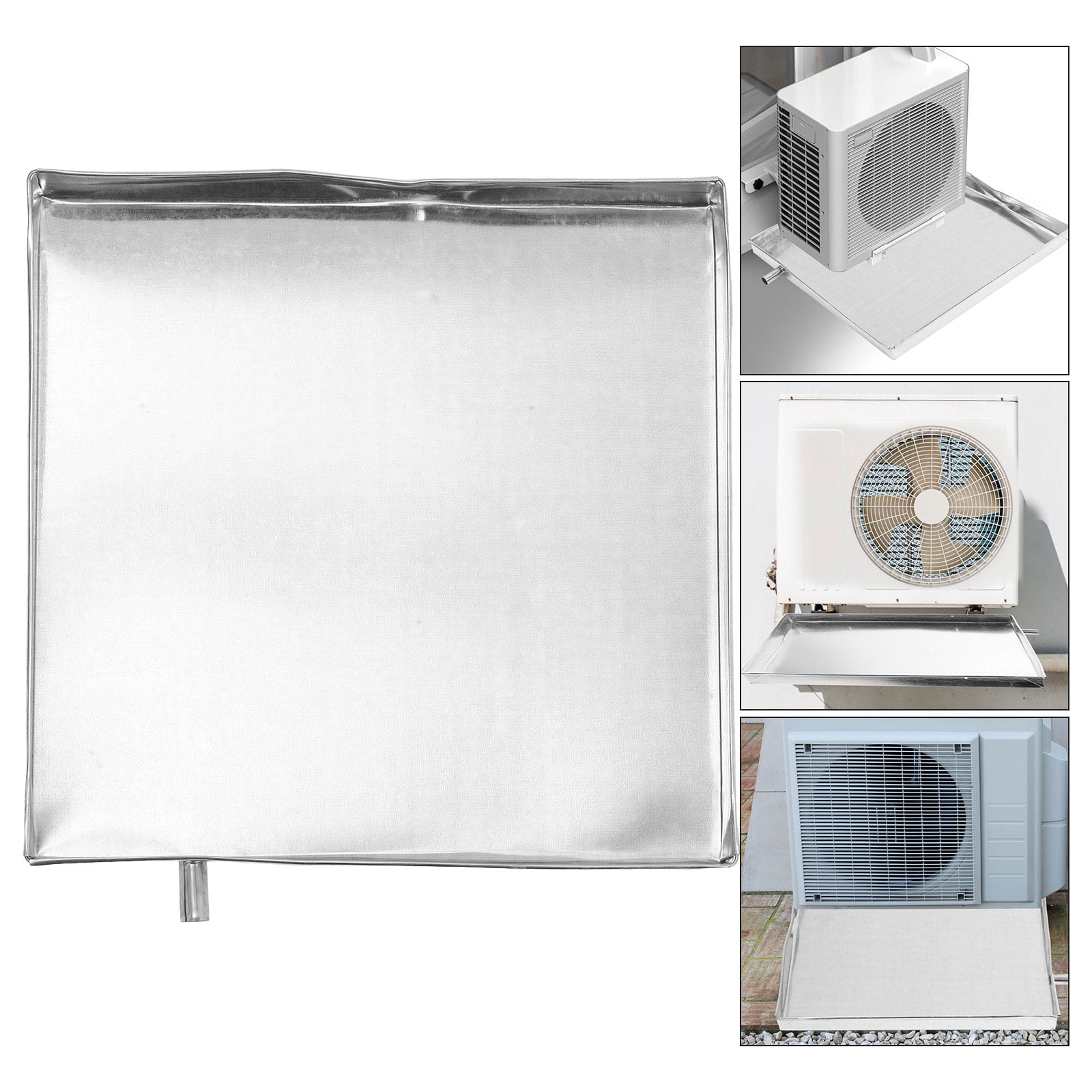 BESTONZON Durable Metal Drip Pan for Ac, Easy to Install, Leak-Proof Design