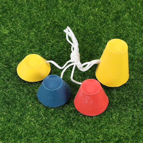 BESTONZON Jumbo Winter Golf Tees Rubber Material Assorted Colors for Frosty Days Practice 4Pcs