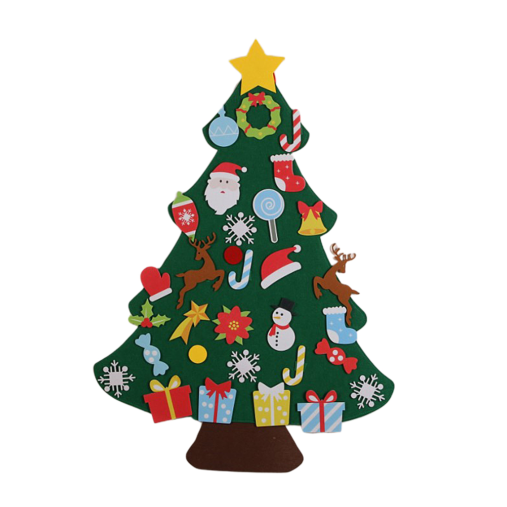 BESTONZON Felt Christmas Tree Handmade Mini Christmas Tree Ornaments