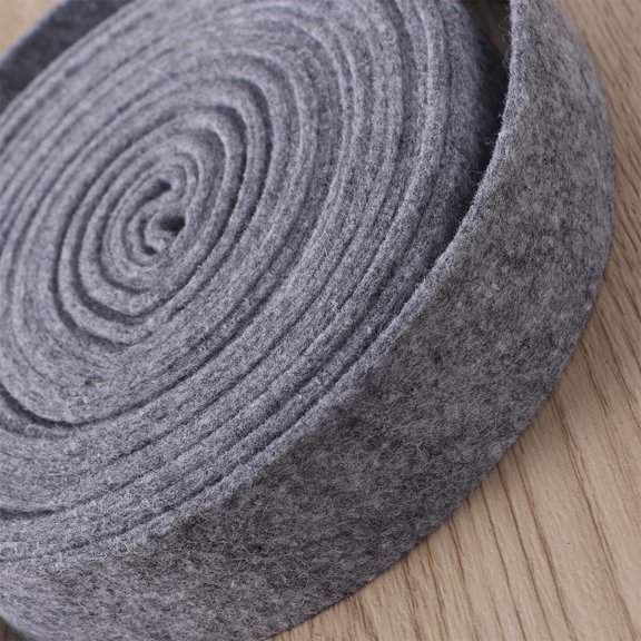 BESTONZON Grey Wool Felt Ribbon for Crafts and Christmas Tree Decorations Durable Fabric