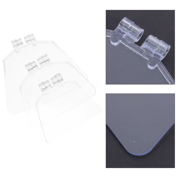 BESTONZON Clear Eye Guard for Bench, Sturdy Plastic, Workshop Safety Accessory 3Pcs