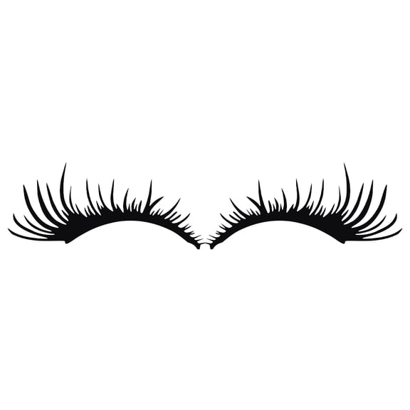 BESTONZON 1Pair Car Headlight Eyelashes Sticker Black 3D Pet Waterproof Durable Decorative Decal
