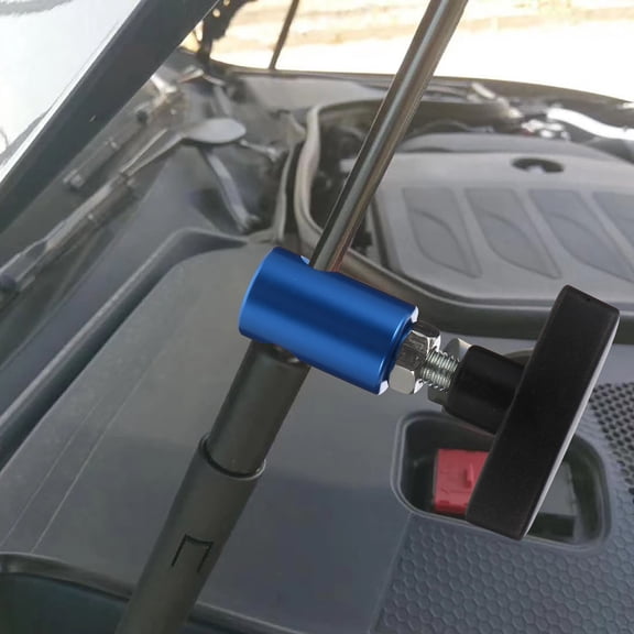 BESTONZON 1Pc Car Lift Support Clamp Blue Aluminum Protects Hood and Trunk Air Pressure Bar