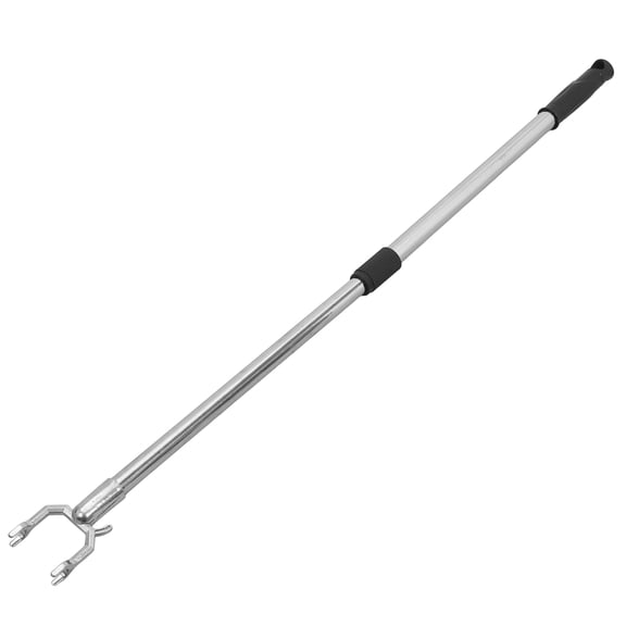 BESTONZON Ceiling Reach Clothes Drying Rod Stainless Steel Closet Pole with Stylish Black Finish