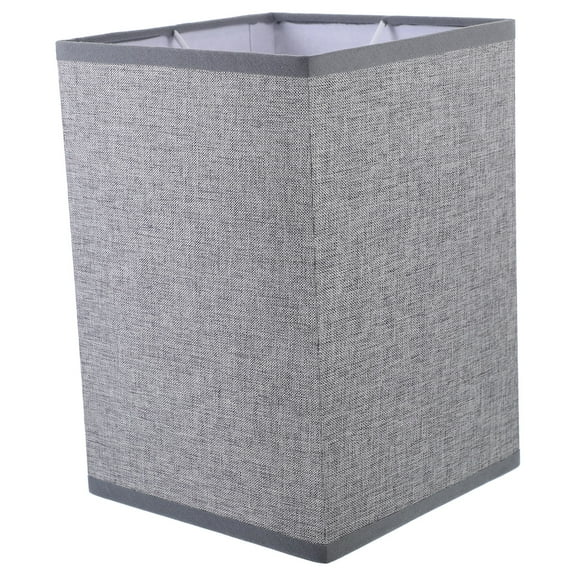 BESTONZON Rectangular Light Grey Linen Lampshade for Desk Floor Lamp with Soft Lighting