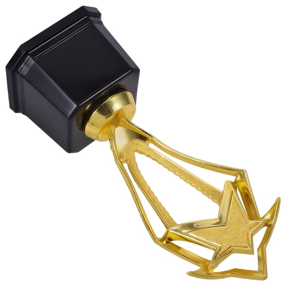 BESTONZON Golden Award Trophy Star Design Plastic Base for Party Favors and Award Ceremony Prizes